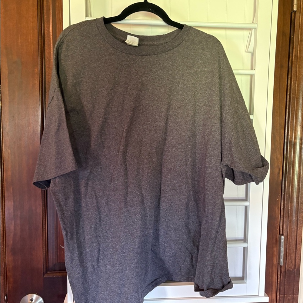 Hanes Gray Short Sleeve Tee Classic Comfort